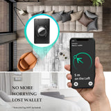  AirTag Wallet for Men- Aluminum Slim Stretchable Belt Draw-Out Metal Wallet , Holds up 15 Cards with Cash Strap,Card holder