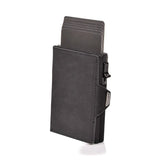 Fashion True Pickup Bag Automatic Pop up Metal Wallet RFID Anti theft Brush Large Capacity Card Clip for Men and Women