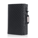 Fashion True Pickup Bag Automatic Pop up Metal Wallet RFID Anti theft Brush Large Capacity Card Clip for Men and Women