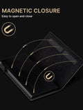 RFID Men's Card Bag Automatic Pop-Up Aluminum Box RFID Anti-Theft Brush Ultra-Thin Minimalist Wallet Leather Credit Card Clip