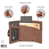 Fashion True Pickup Bag Automatic Pop up Metal Wallet RFID Anti theft Brush Large Capacity Card Clip for Men and Women