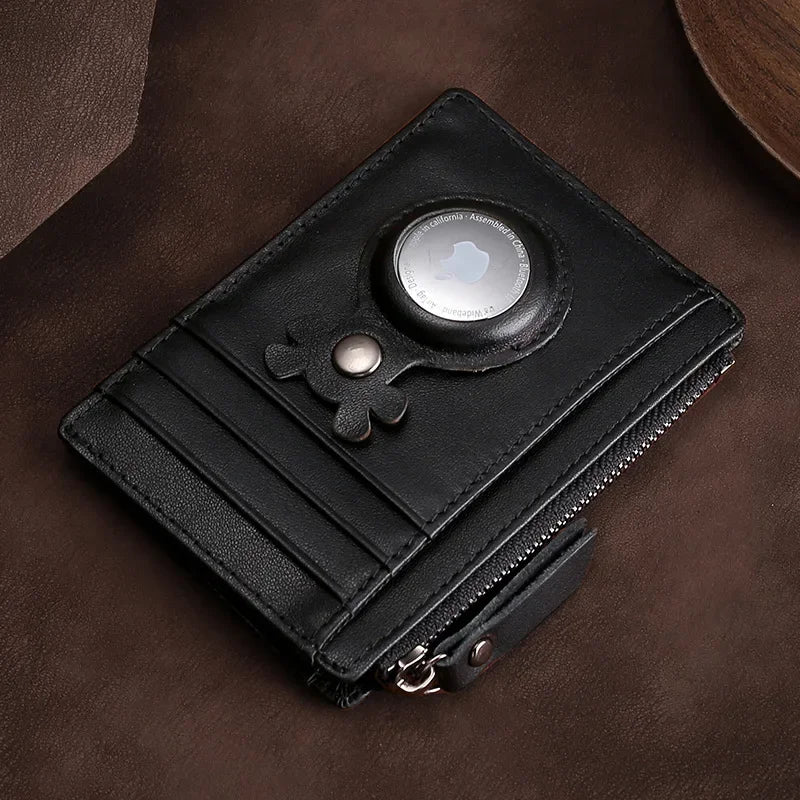 Airtag Wallet Holder for Cards Wallet Case Airt Tag Male Wallet with Airtag Holder